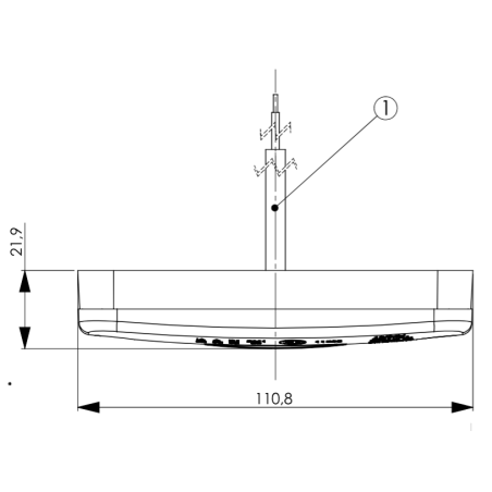LAMPE DE DÉGAGEMENT À LED BLANCHE AVEC RÉFLECTEUR