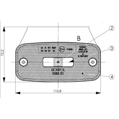 LAMPE DE DÉGAGEMENT À LED BLANCHE AVEC RÉFLECTEUR 2