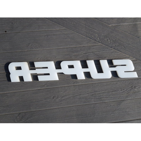 S-U-P-E-R PLASTIČNI ABLEM SCANIA SUPER