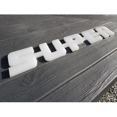 S-U-P-E-R EMBLÈME PLASTIQUE SCANIA SUPER