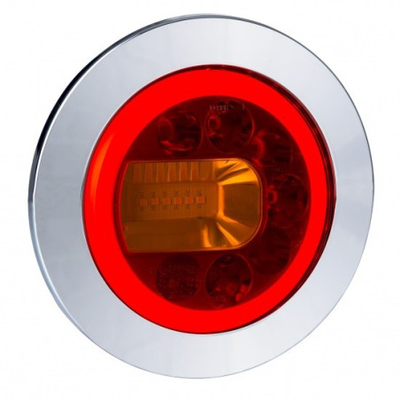 Tail light LUCY LED round hamburger LEFT