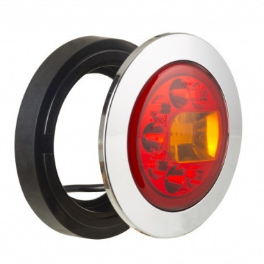 Tail light LUCY LED round hamburger RIGHT