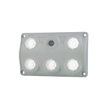 Interior light, rectangular with switch white  LWD 2153