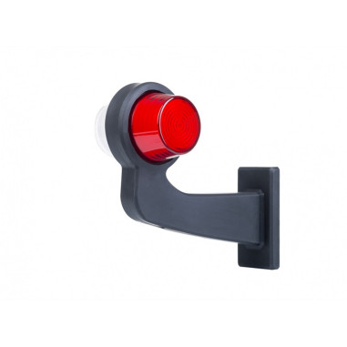 LEWA LAMPA OBRYSOWA LED NEON BIAŁO CZERWONA ŁAMANA OLD SCHOOL LD 2604