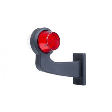 LEWA LAMPA OBRYSOWA LED BIAŁO CZERWONA ŁAMANA OLD SCHOOL LD 2586