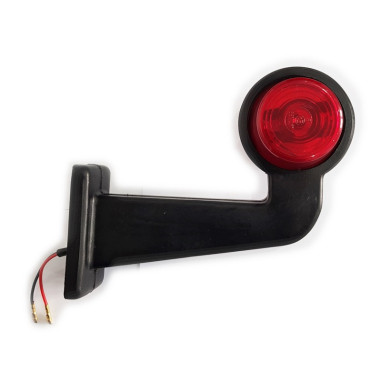 INDICATORE DI DIREZIONE DESTRO BIANCO E ROSSO A BRACCIO LUNGO OLD SCHOOL