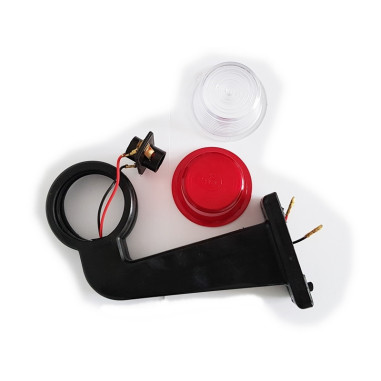 FEU D'ENCOMBREMENT DROIT BLANC & ROUGE LONG ARM OLD SCHOOL