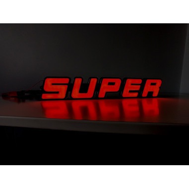 SUPER LOGO EMBLEM ORANGE LED SCANIA