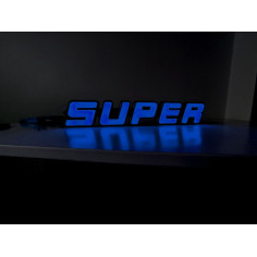 SUPER VERLICHT BLAUW LED SCANIA EMBLEEM 2