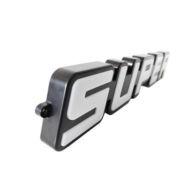 SUPER EMBLEEM, VERLICHTE GROENE LED