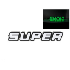 SUPER EMBLEM, BELYSNING GRÖN LED