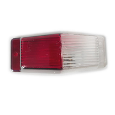 White Red glass for DOUBLE BURNER light glass