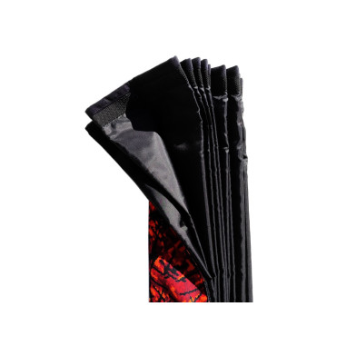 CORTINAS DE FELPA ESTILO DANÉS ROJAS DP03