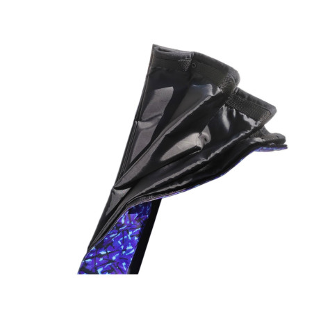 BLAUWE DEENSE STIJL PLUCHE GORDIJNEN DP03