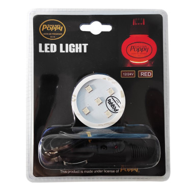 POPPY BAKGRUNDSBELYSNING RÖD ORIGINAL