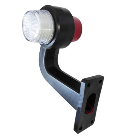 LAMPE NÉON LED DÉCORATIVE ROYALE, BLANCHE ET ROUGE, CASSÉE