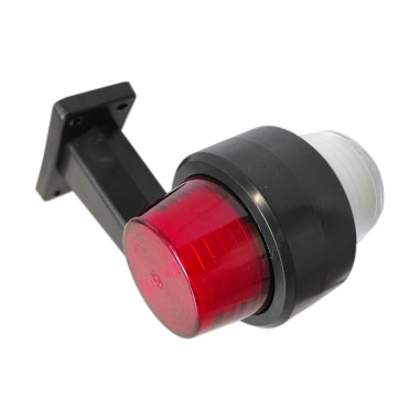 OLD SCHOOL DECORATIVE LED NEON LAMP, WHITE AND RED, BROKEN