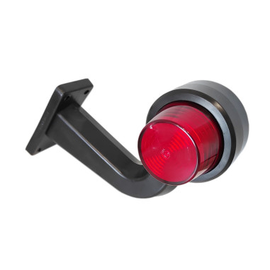 LAMPA OZDOBNA LED NEON BIAŁO CZERWONA ŁAMANA OLD SCHOOL