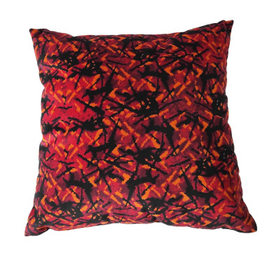 COUSSIN EN PELUCHE DE STYLE DANOIS ROUGE DP03