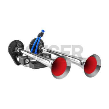 FANFARA PNEUMATYCZNA PODWÓJNA 24V CHROM 2TON SEGER