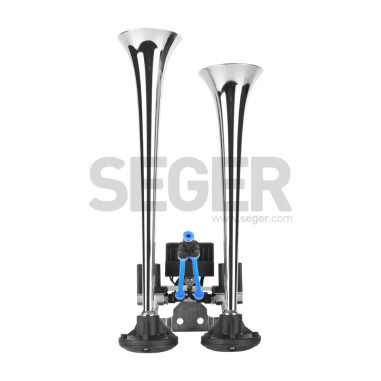 PNEUMATIQUE FANFARE DOUBLE 24V CHROME 2TON SEGER