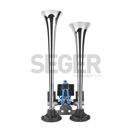 PNEUMATIQUE FANFARE DOUBLE 24V CHROME 2TON SEGER