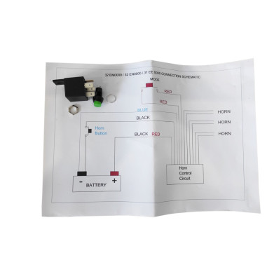 FANFARA PNEUMATYCZNA 8 MELODII 24V CHROM SEGER