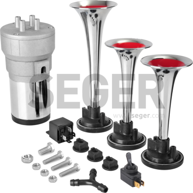 FANFARA PNEUMATYCZNA 12V BUS Z KOMPRESOREM SEGER