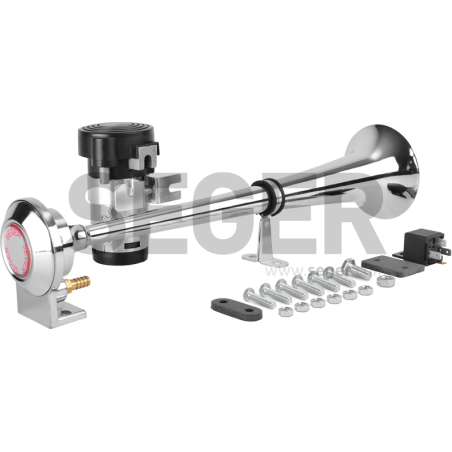FANFARE PNEUMATIQUE 12V BUS AVEC COMPRESSEUR LOCOMOTIVE SEGER