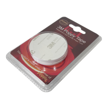 3x Double sided adhesive tape under POPPY