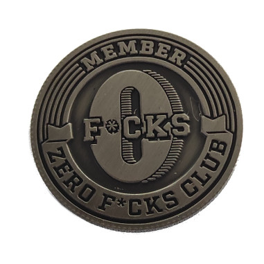 PIN ZERO F*CKS CLUB