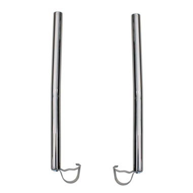 Flag pole corner vertical bars stainless