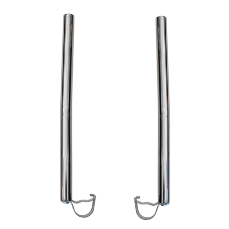Flag pole corner vertical bars stainless