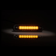 LUZ DE GÁLIBO LARGA DE LEDS NARANJA OSCURO 2