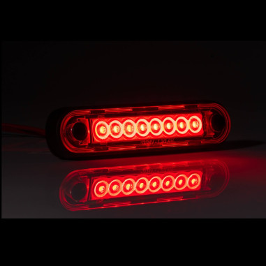 LANGE RODE LED-ONTLICHTINGSLAMP